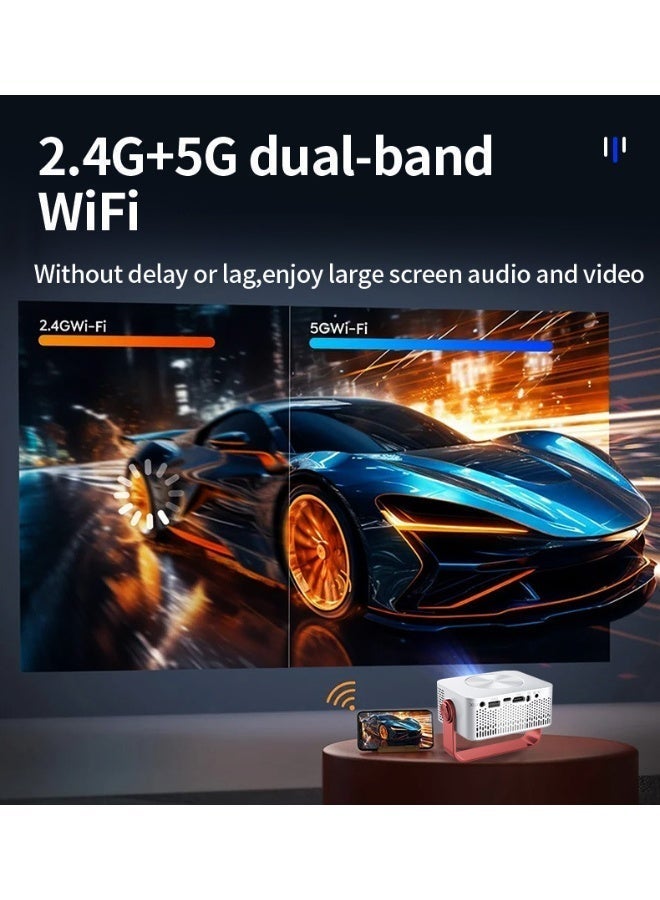 NexusTek 2026 Flagship Smart Portable Projector | 2.4G+5G Dual-Band WiFi, 4K Decoding, 390 ANSI Lumens, Auto Keystone & Focus, HiFi Speaker, Multi-Device Support, Home Theater - Image 3